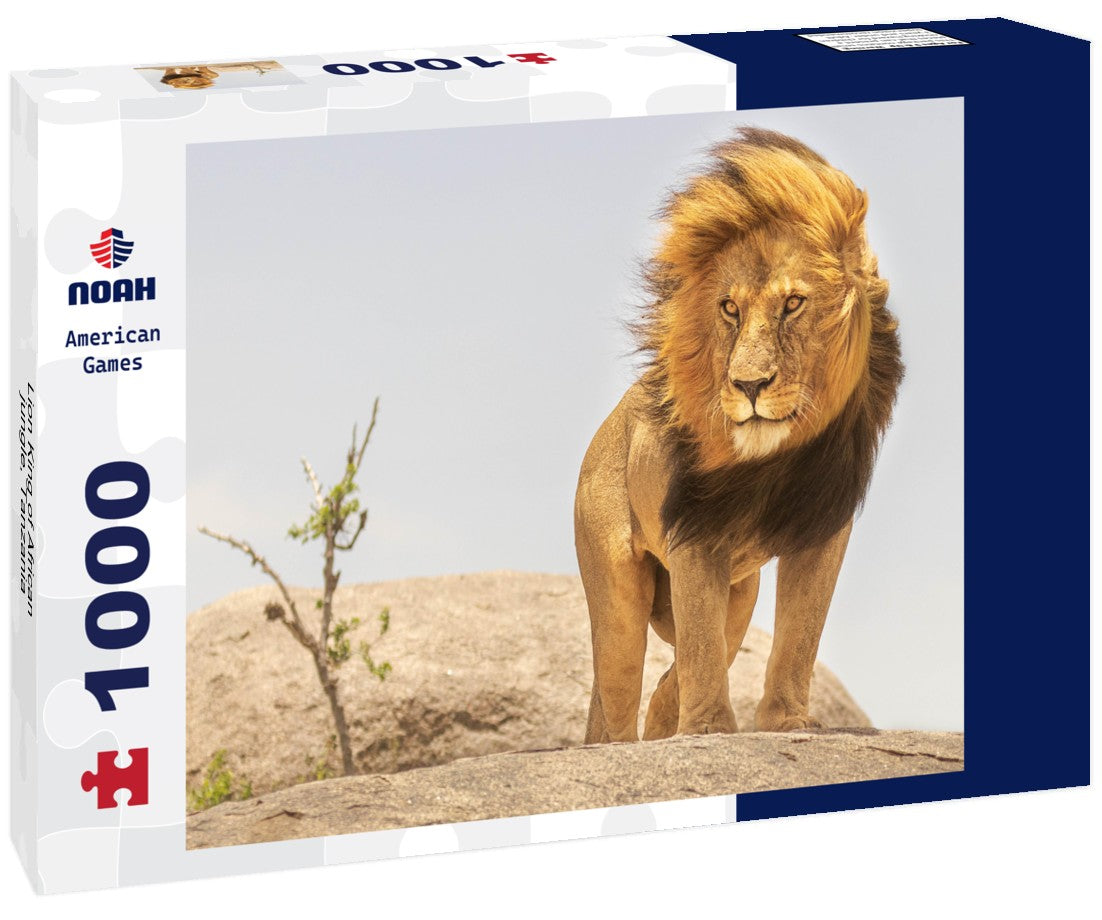 Noah Jigsaw Puzzle Lion King of African jungle, Tanzania 1000 pieces