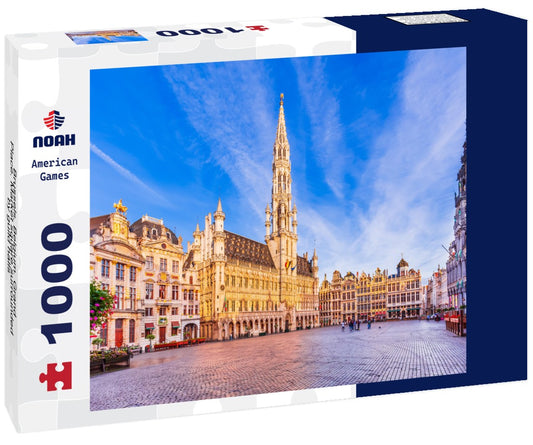 Noah Jigsaw Puzzle Brussels, Belgium. Grand Place. Market square surrounded by guild halls 1000 pieces