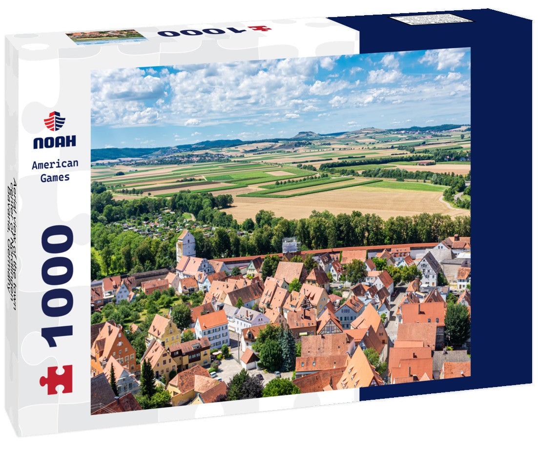 Noah Jigsaw Puzzle Aerial view of the town center of Nördlingen, Bavaria, Germany 1000 pieces