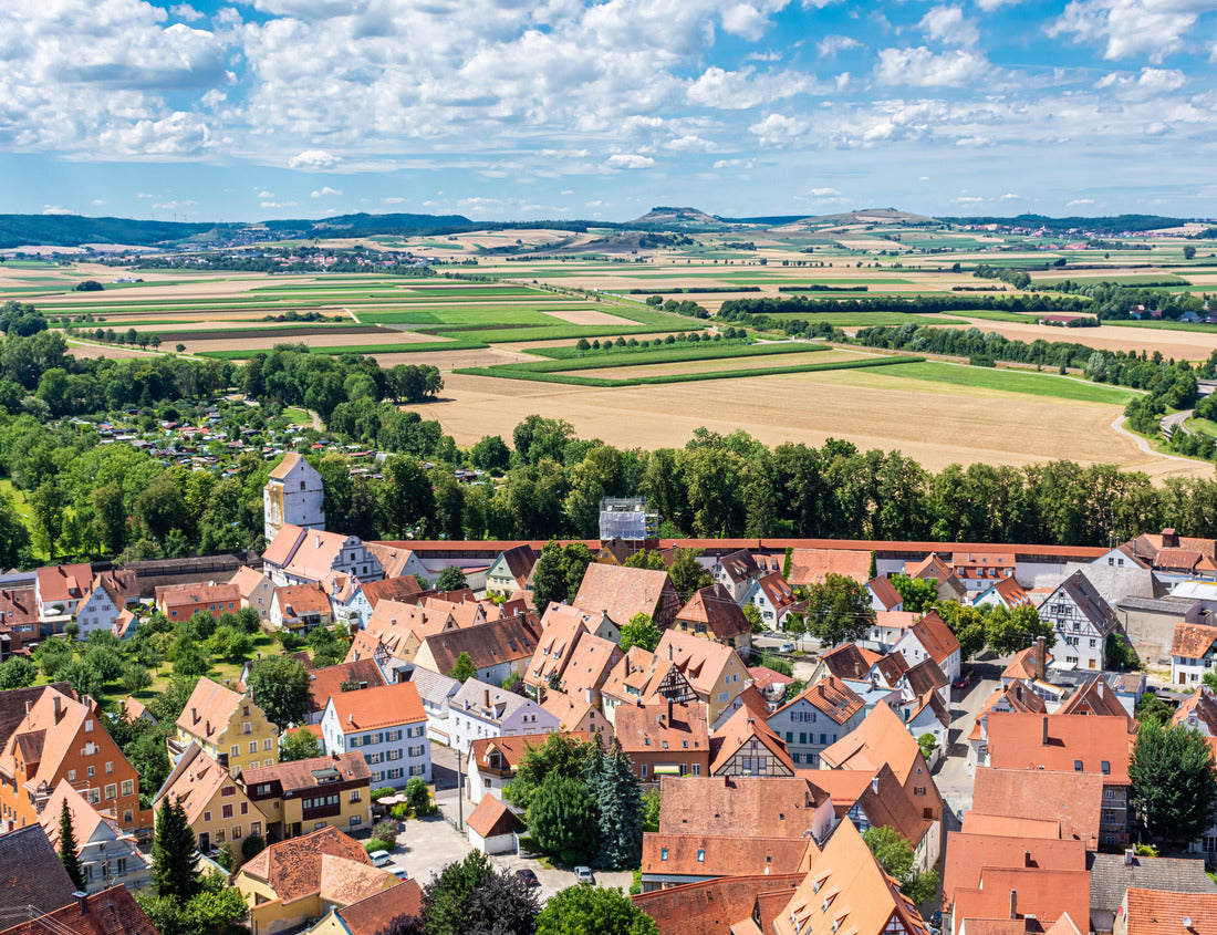 Noah Jigsaw Puzzle Aerial view of the town center of Nördlingen, Bavaria, Germany 1000 pieces
