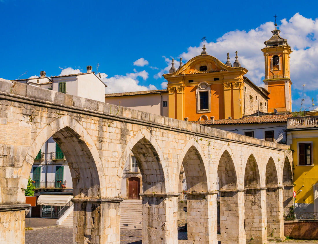 Noah Jigsaw Puzzle Impressive view of Sulmona historical center and its majestic roman aqueduct, Abruzzo region, central Italy 1000 pieces