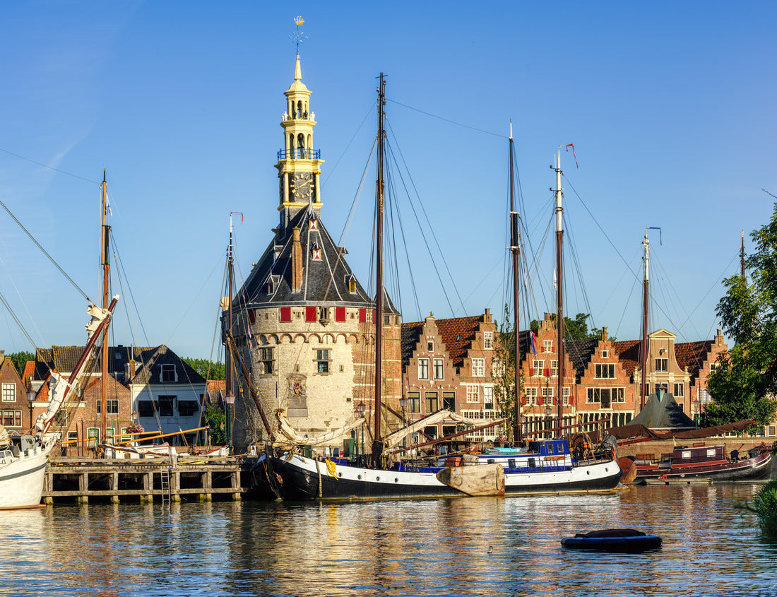 Noah Jigsaw Puzzle Historic tower Hoofttoren in the harbor of Hoorn, North Holland, Netherlands 1000 pieces