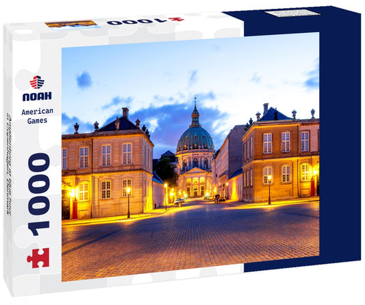 Noah Jigsaw Puzzle Amalienborg at blue hour in Copenhagen, Denmark 1000 pieces