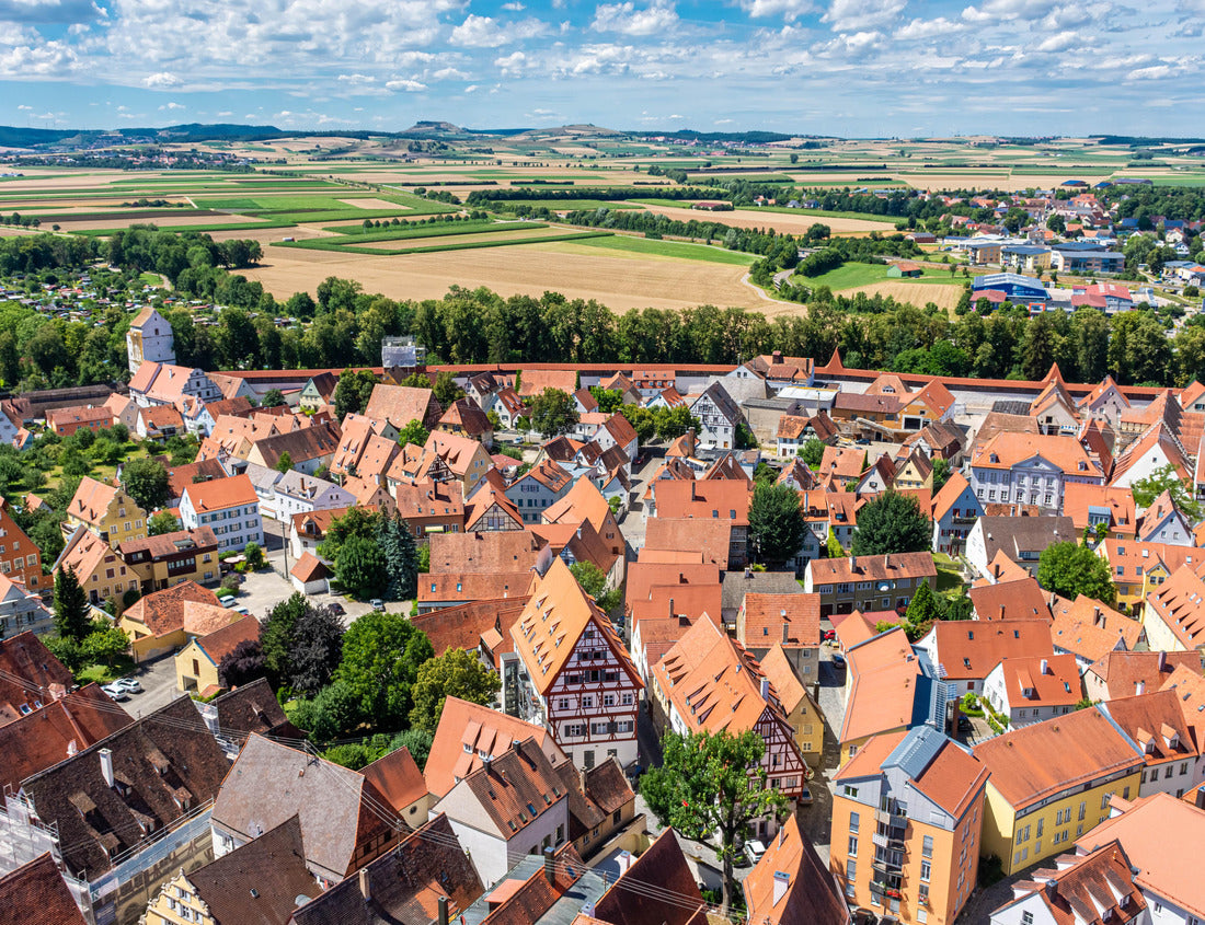 Noah Jigsaw Puzzle Aerial view of Nordlingen, downtown, Bavaria, Germany 1000 pieces