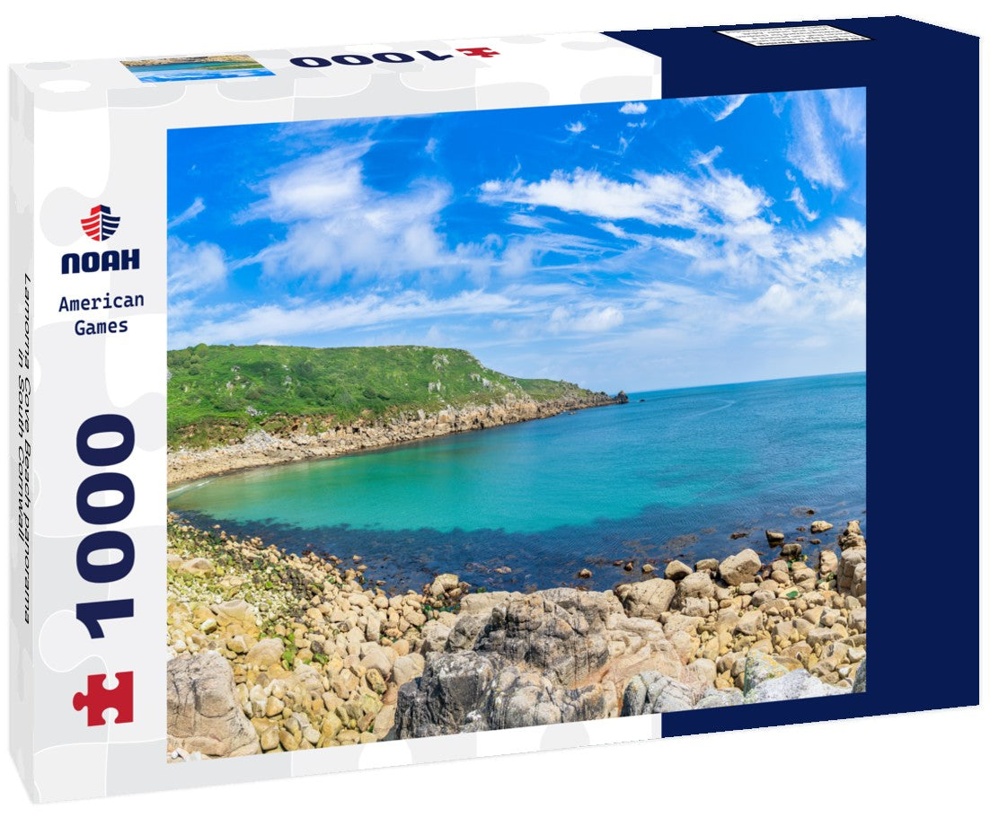 Noah Jigsaw Puzzle Lamorna Cove Beach panorama in South Cornwall 1000 pieces