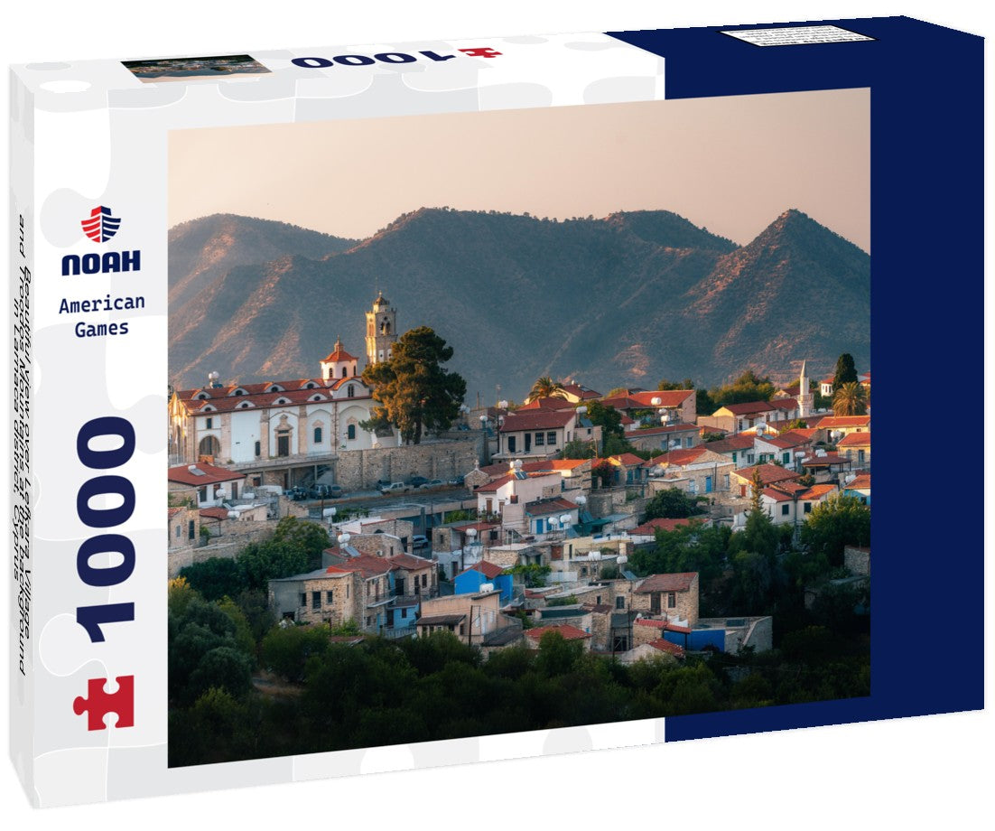 Noah Jigsaw Puzzle Beautiful view over Lefkara Village and Troodos Mountains at the background in Larnaca district, Cyprus 1000 pieces