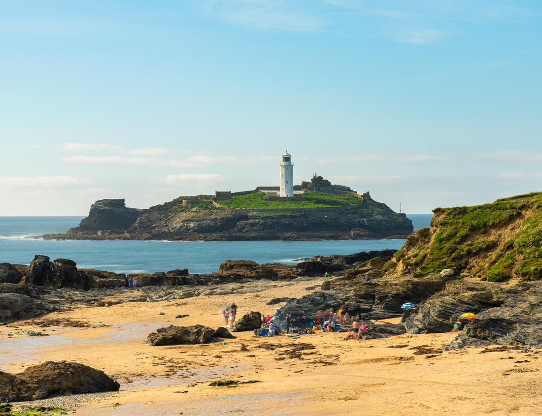 Noah Jigsaw Puzzle Gwithian Beach and Godrevy Lighthouse in Cornwall, United Kingdom 1000 pieces