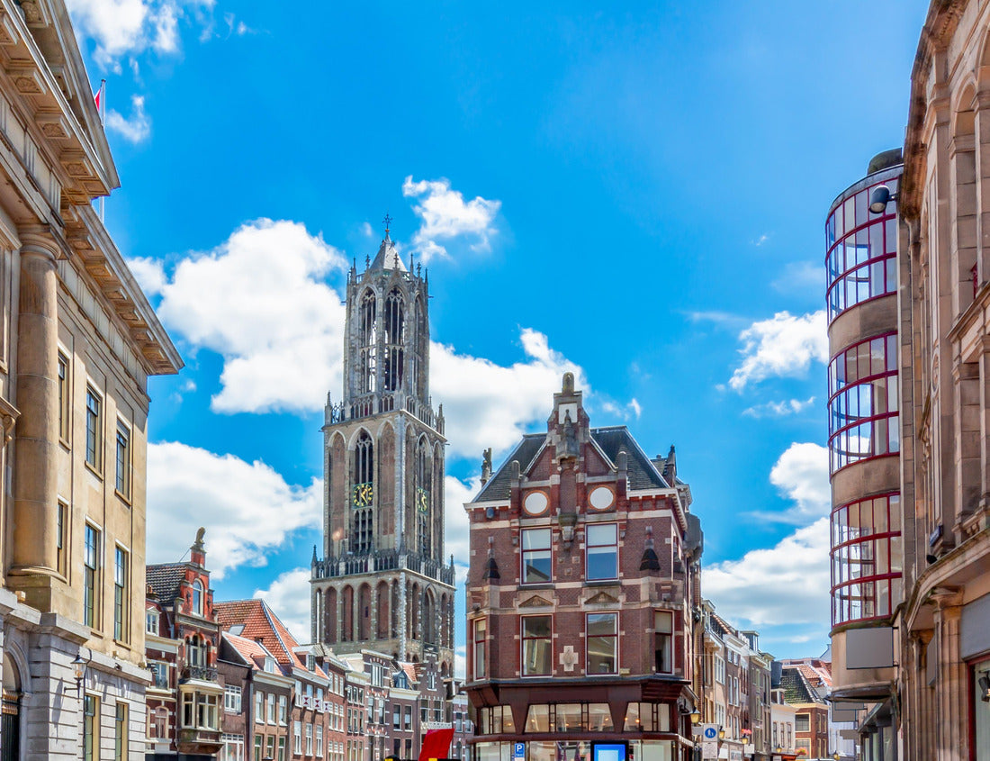 Noah Jigsaw Puzzle Cathedral tower and old city architecture in Utrecht, Netherlands 1000 pieces