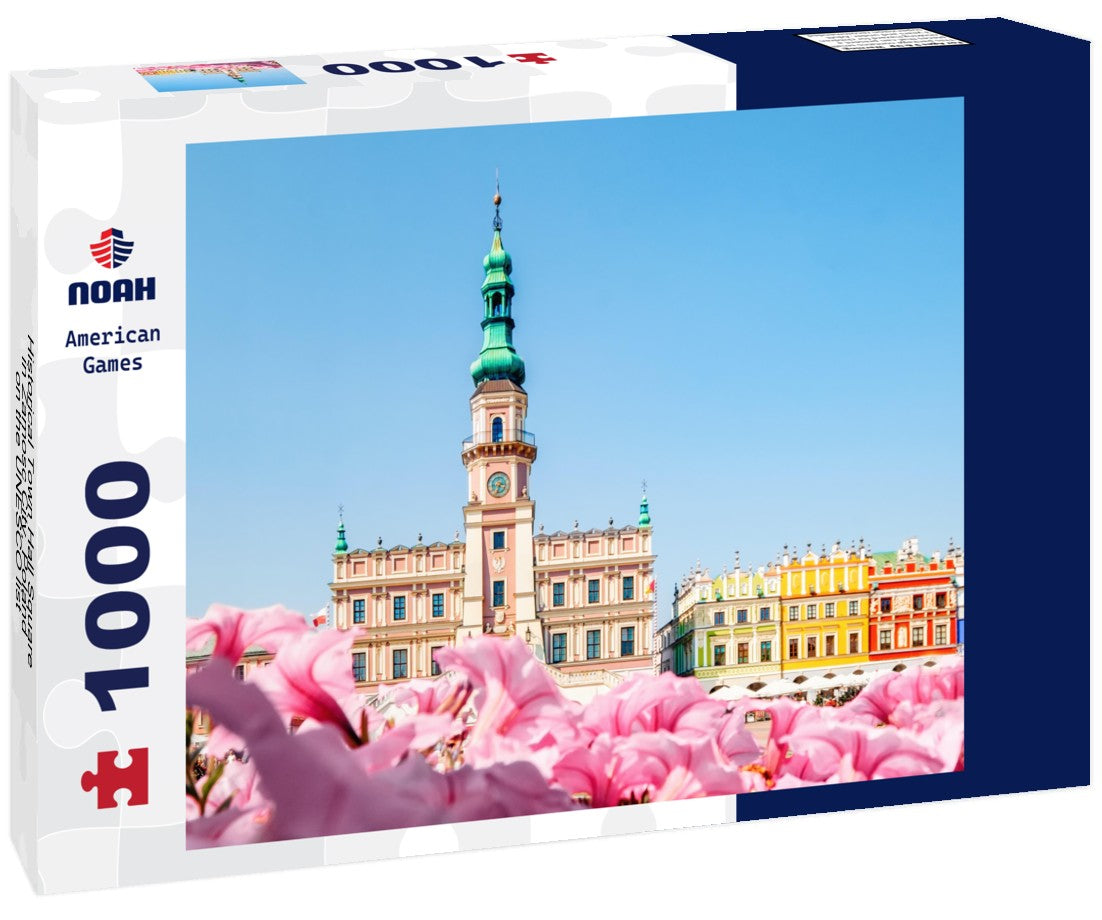 Noah Jigsaw Puzzle Historical Town Hall Square in Zamosc City, Poland, on the UNESCO list 1000 pieces
