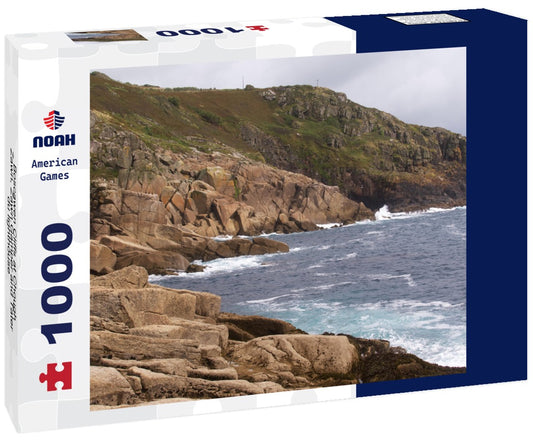 Noah Jigsaw Puzzle Boscawen Cliffs at Chough Zawn, Zawn Gamper and Tater-du lighthouse 1000 pieces