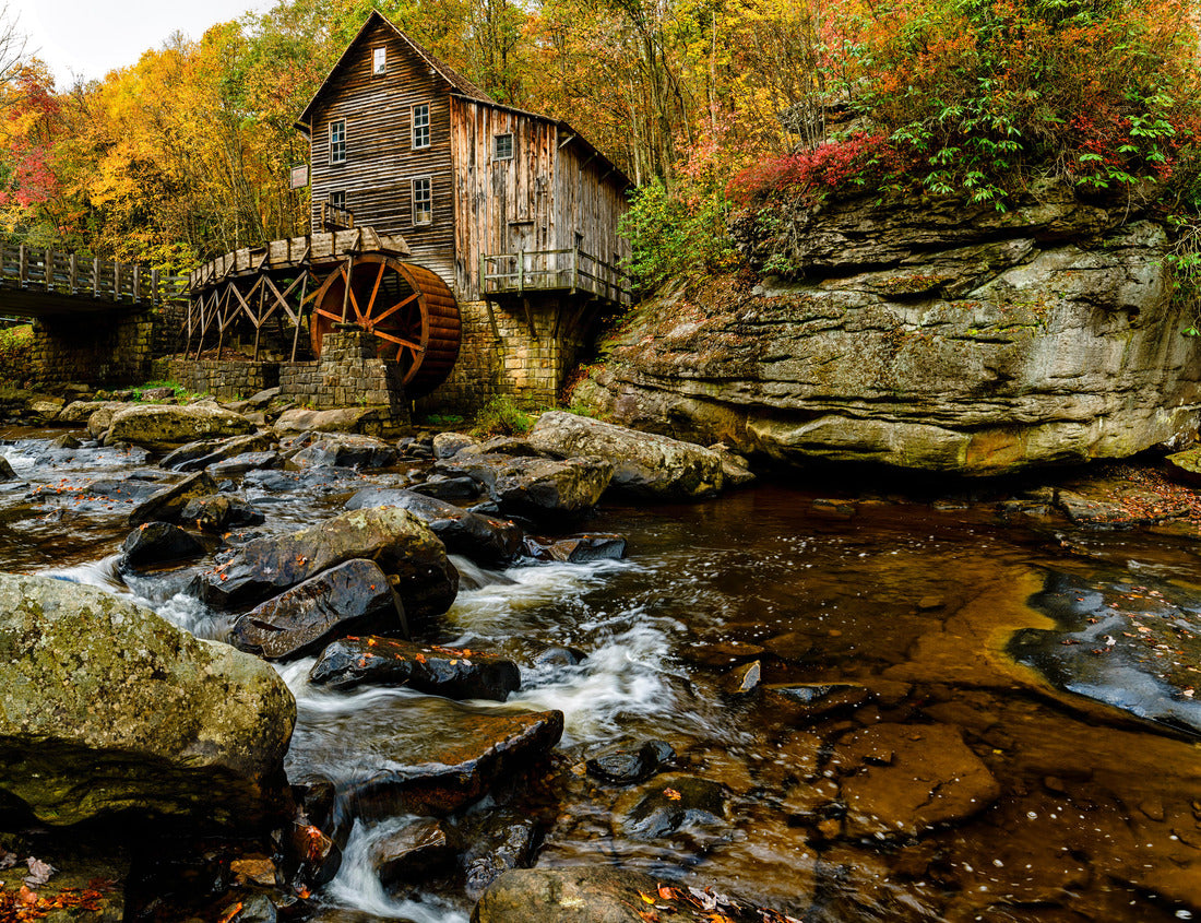 Noah Jigsaw Puzzle Glade Creek Grist Mill, Babcock State Park, Fayette County, West Virginia, USA 1000 pieces