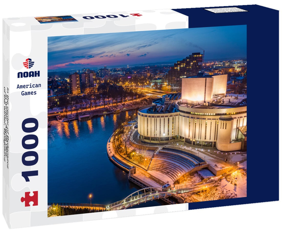 Noah Jigsaw Puzzle In the center of Bydgoszcz in winter. Aerial view of the winter, Bydgoszcz, Poland 1000 pieces