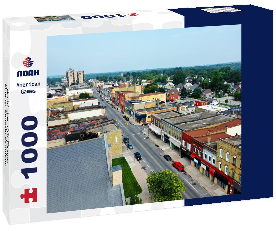 Noah Jigsaw Puzzle Aerial view of St Thomas, Ontario, Canada, downtown 1000 pieces