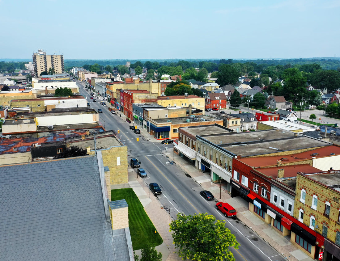Noah Jigsaw Puzzle Aerial view of St Thomas, Ontario, Canada, downtown 1000 pieces