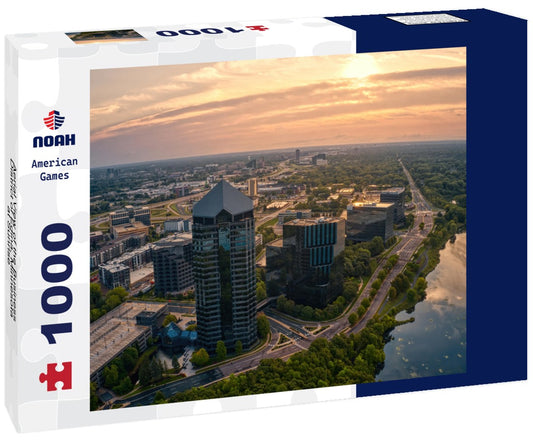 Noah Jigsaw Puzzle Aerial View of the Business District of Edina, Minnesota at Sunrise 1000 pieces