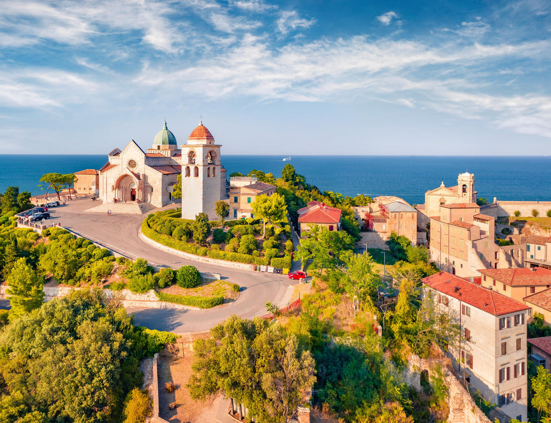 Noah Jigsaw Puzzle Cattedrale di San Ciriaco church and San Gregorio Illuminatore Catholic church. Spectacular summer city of Ancona city, Italy 1000 pieces