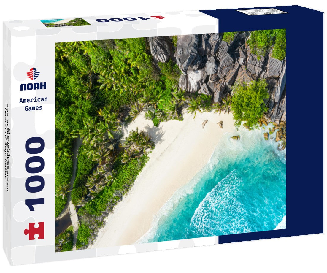 Noah Jigsaw Puzzle Grand Anse - one of the most beautiful beach of Seychelles. La Digue Island, Seychelles 1000 pieces