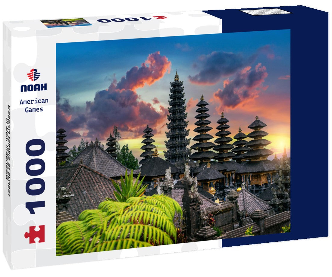 Noah Jigsaw Puzzle Besakih temple at sunset in Bali, Indonesia 1000 pieces