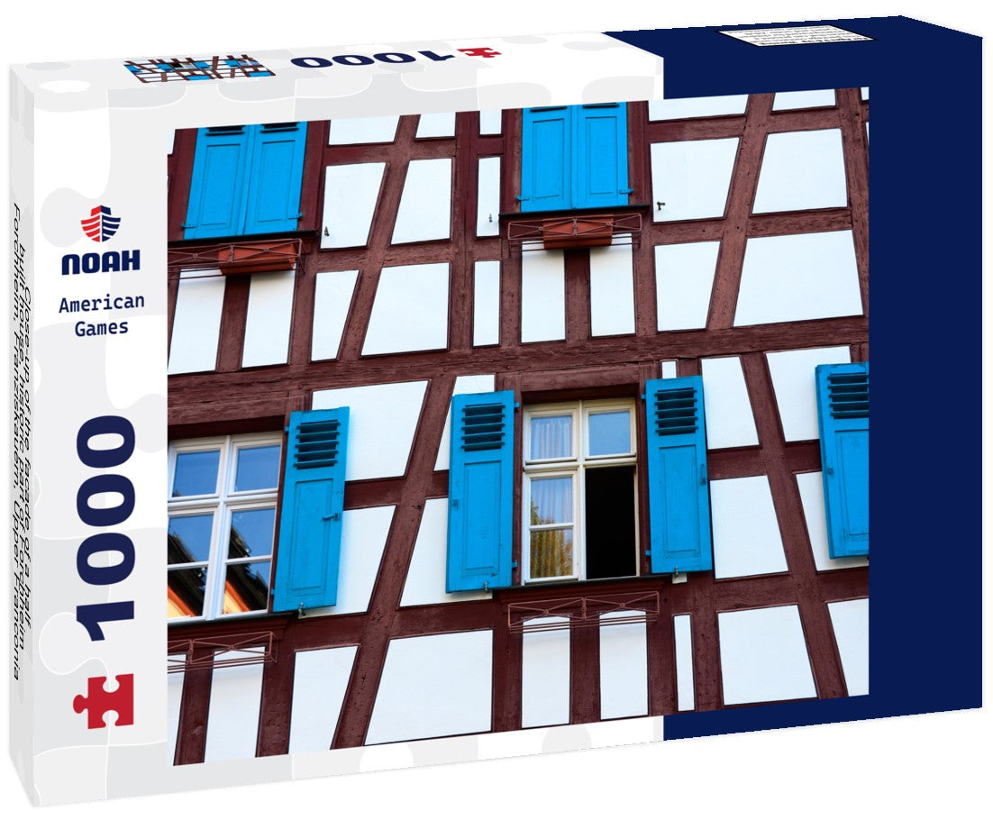 Noah Jigsaw Puzzle Close-up of the facade of a half-built house, historic part of Forchheim, Forchheim, Franziskauern, Upper Franconia 1000 pieces