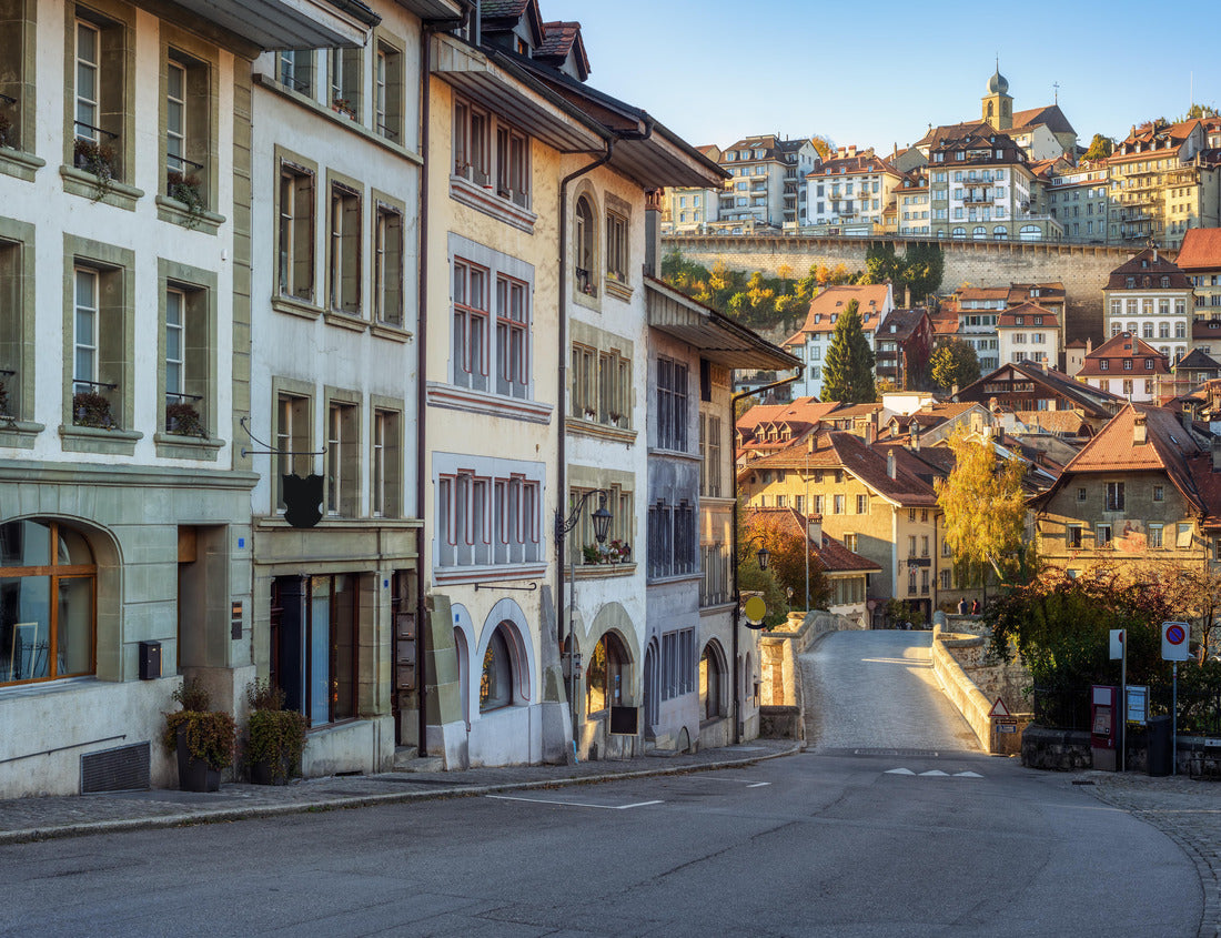 Noah Jigsaw Puzzle Historic houses in Freiburg city, one of the best-preserved medieval old towns in Switzerland 1000 pieces