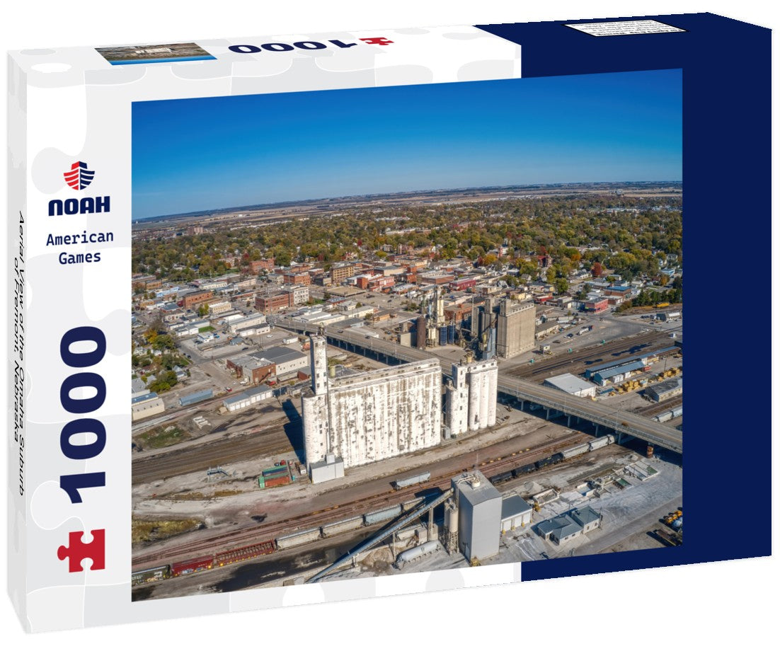 Noah Jigsaw Puzzle Aerial View of the Omaha Suburb of Fremont, Nebraska 1000 pieces