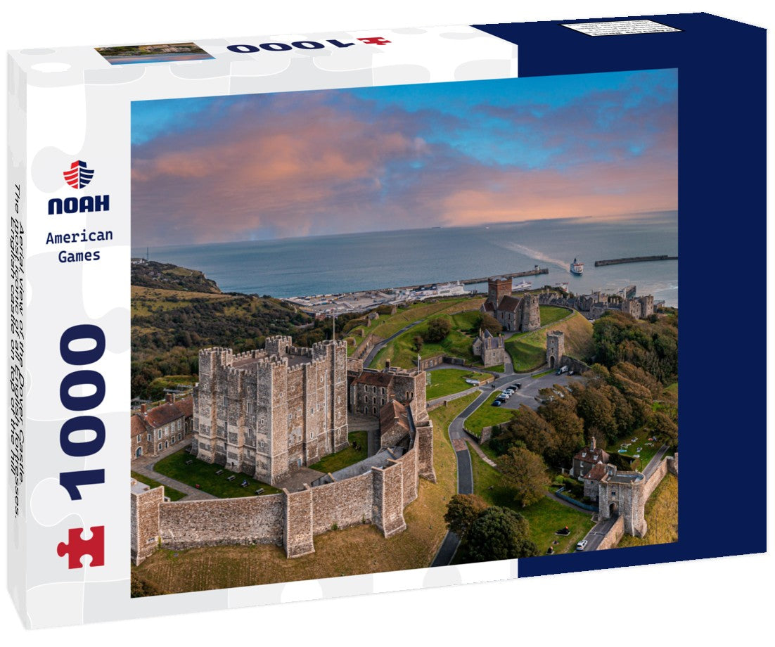 Noah Jigsaw Puzzle Aerial view of the Dover Castle. The most iconic of all English fortresses. English castle on top of the hill 1000 pieces