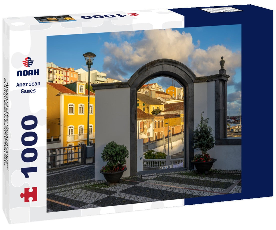 Noah Jigsaw Puzzle Angra do Heroísmo at sunset, historic town, capital of the Portuguese island of Terceira 1000 pieces