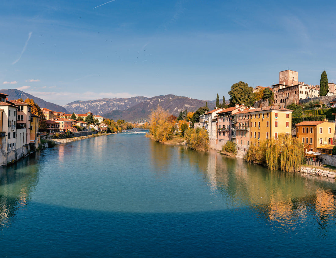 Noah Jigsaw Puzzle Bassano del Grappa panoramic view on a sunny day from the old wooden bridge 1000 pieces