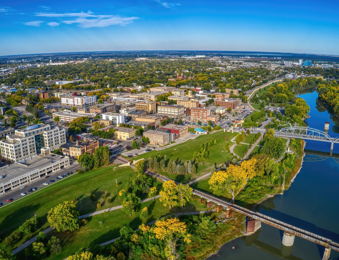Noah Jigsaw Puzzle Aerial View of Grand Forks, North Dakota in Autumn 1000 pieces
