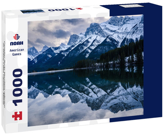 Noah Jigsaw Puzzle Canadian Rocky Mountains reflection on Grassy Lakes Canmore Alberta 1000 pieces