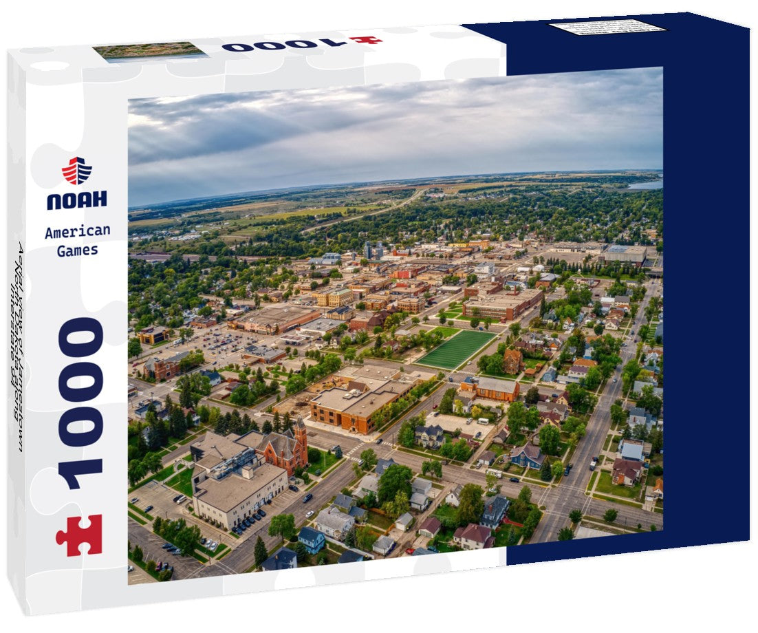 Noah Jigsaw Puzzle Aerial view of Jamestown, North Dakota along Interstate 94 1000 pieces