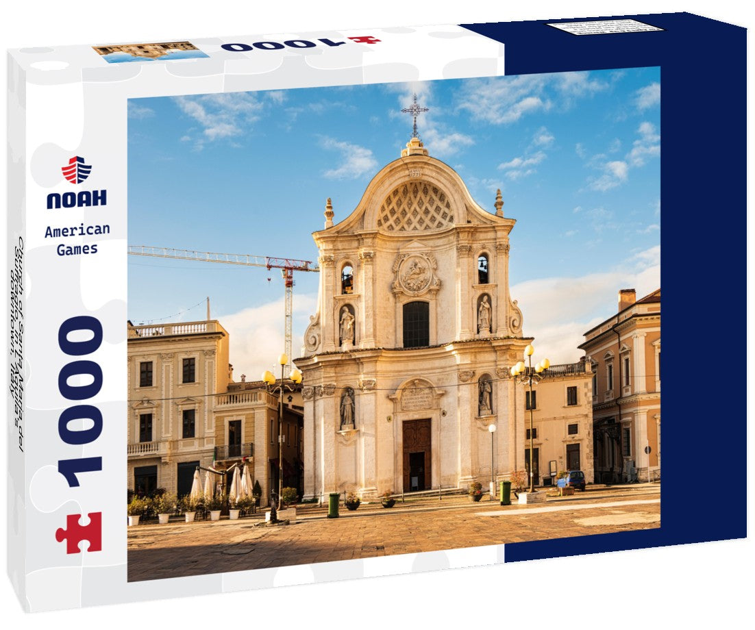 Noah Jigsaw Puzzle Church of Santa Maria del Suffragio, in L'Aquila's downtown, Italy 1000 pieces