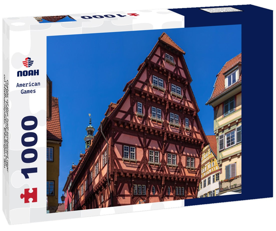 Noah Jigsaw Puzzle Gable of the half-timbered rear of the 15th-century town hall on Rathausplatz, Esslingen am Neckar, Baden-Württemberg 1000 pieces