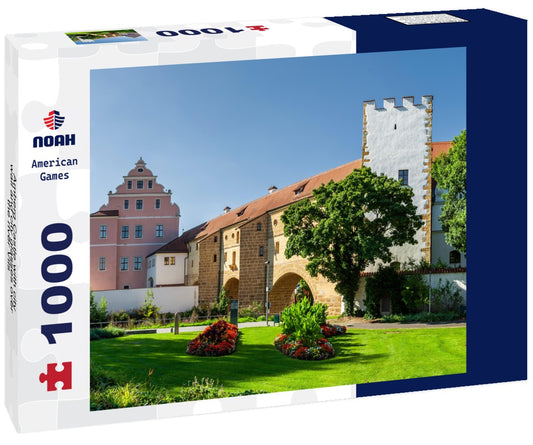 Noah Jigsaw Puzzle Amberg Castle with city wall and city glasses over the river Vils 1000 pieces