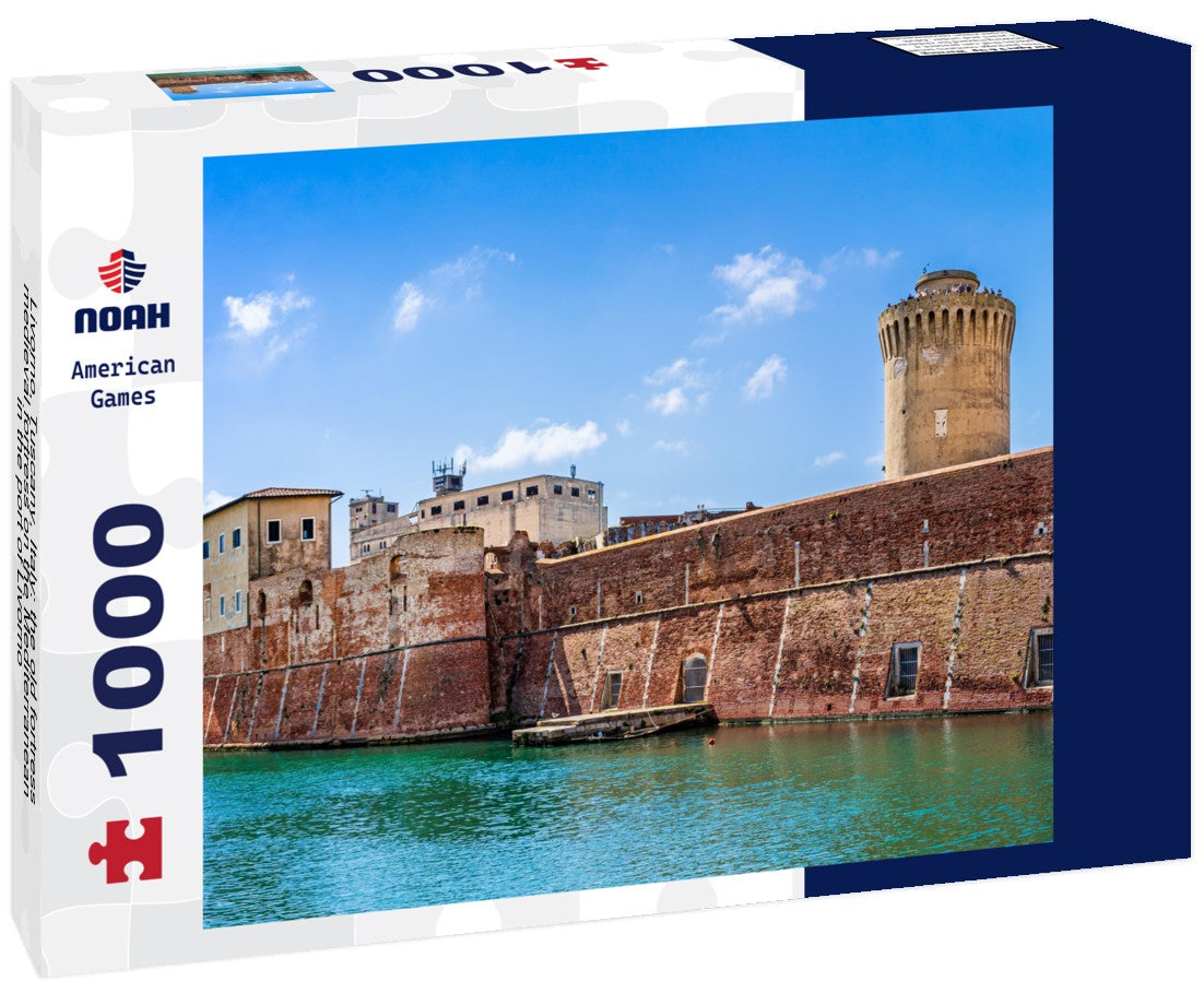 Noah Jigsaw Puzzle Livorno, Tuscany, Italy: the old fortress, medieval fortress on the Mediterranean in the port of Livorno 1000 pieces