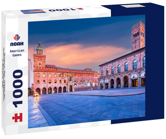 Noah Jigsaw Puzzle Bologna, Italy. Piazza del Nettuno and Piazza Maggiore in Bologna, Italy 1000 pieces