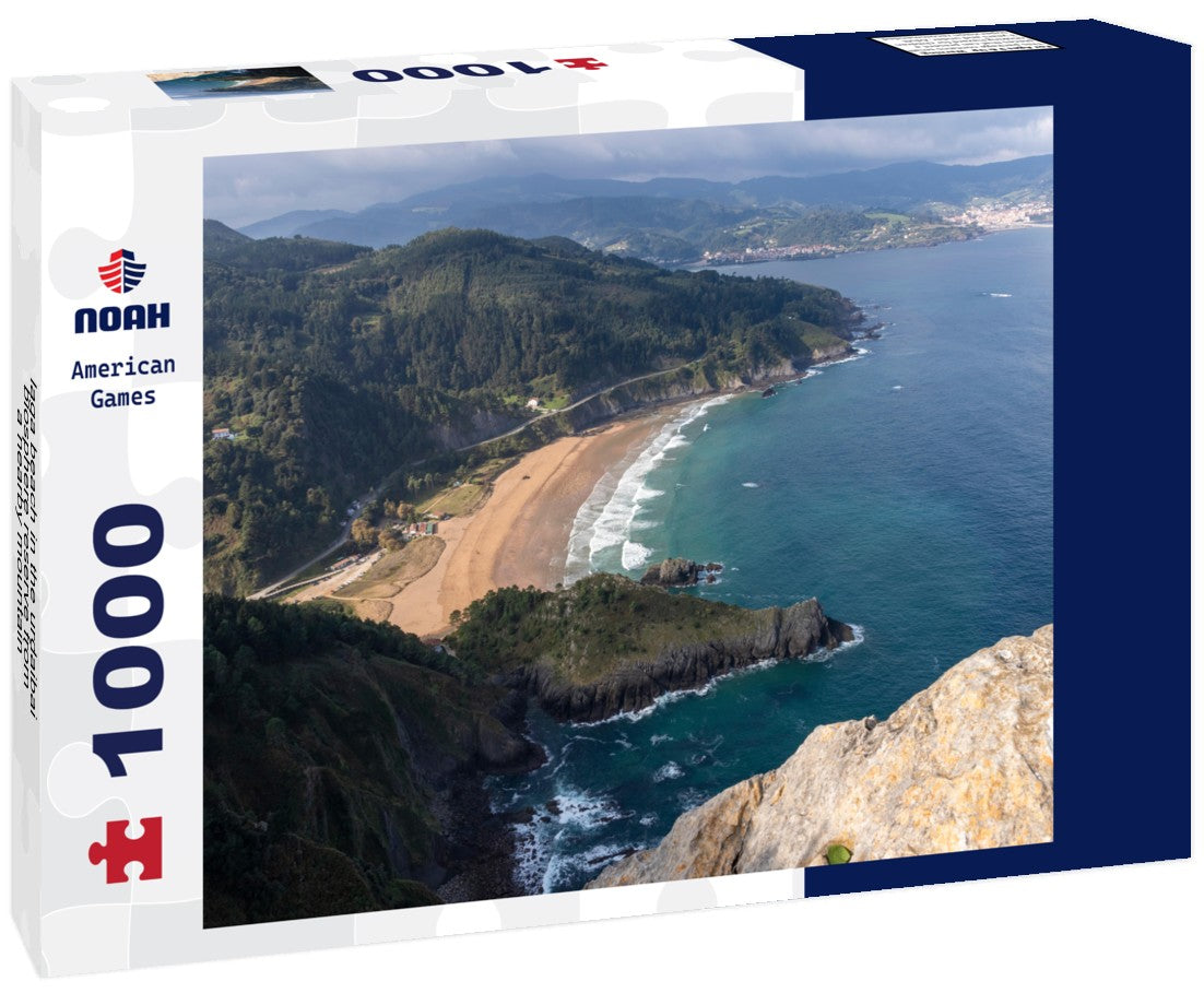 Noah Jigsaw Puzzle laga beach in the urdaibai biosphere reserve from a nearby mountain 1000 pieces