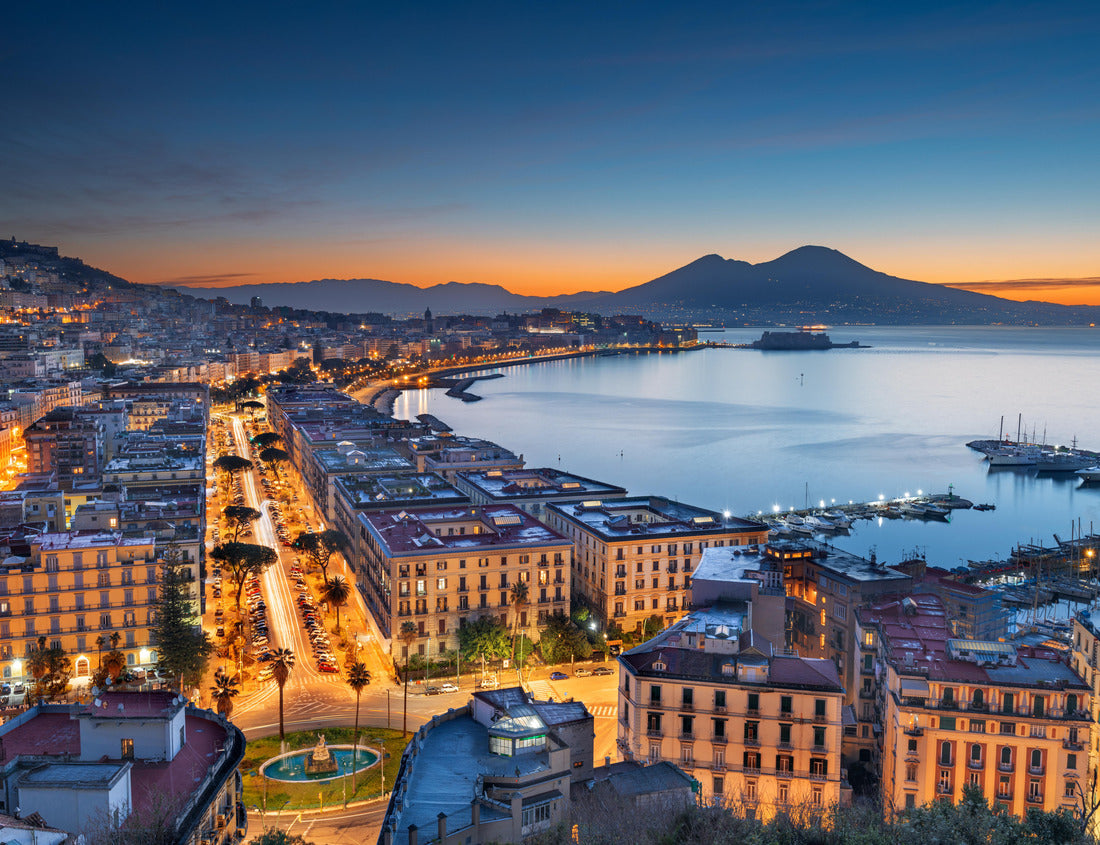 Noah Jigsaw Puzzle Naples, Italy aerial skyline on the bay with Mt. Vesuvius at dawn 1000 pieces