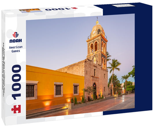 Noah Jigsaw Puzzle Loreto, Baja California Sur, Mexico. Bell tower on the Loreto Mission Church at sunset 1000 pieces