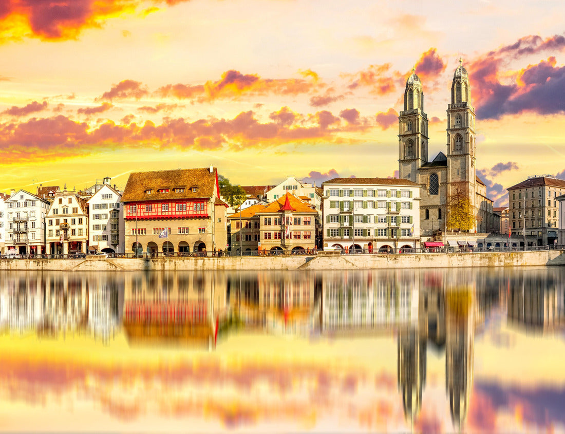 Noah Jigsaw Puzzle Historical city of Zuerich in Switzerland, Germany 1000 pieces