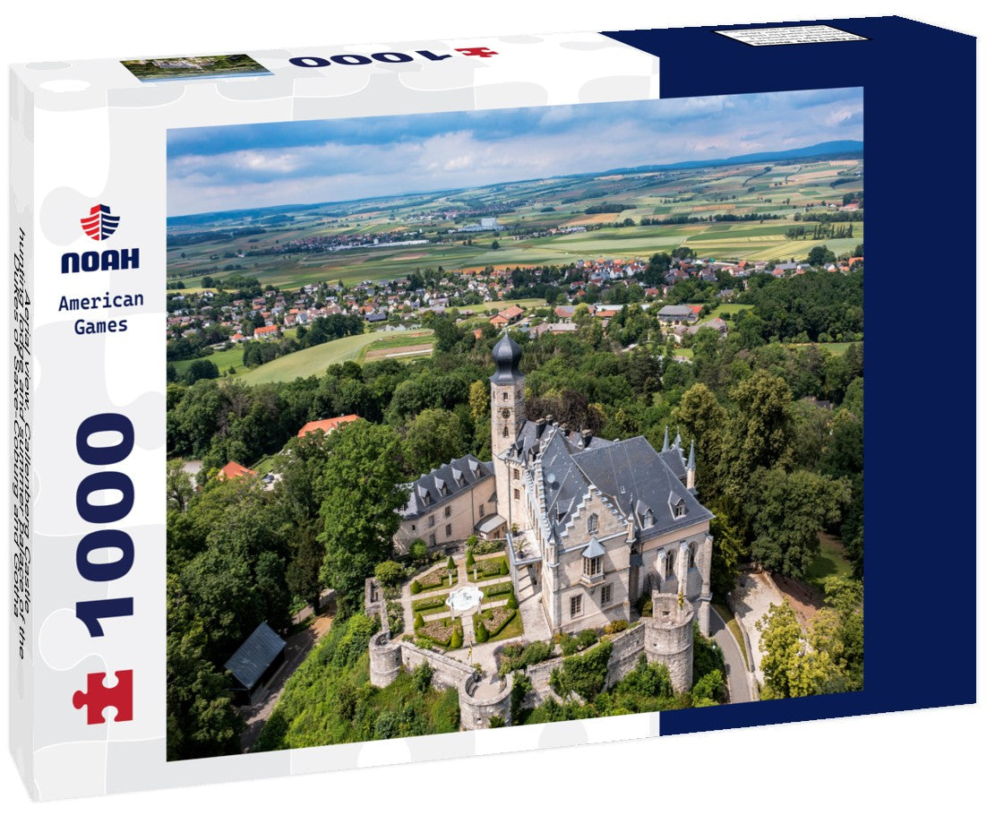 Noah Jigsaw Puzzle Aerial view, Callenberg Castle, hunting lodge and summer palace of the Dukes of Saxe-Coburg and Gotha, Coburg, Upper Franconia, Bavaria, Germany 1000 pieces