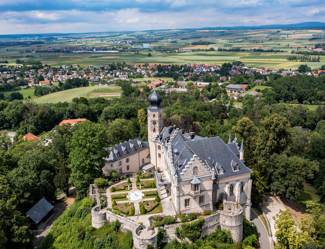 Noah Jigsaw Puzzle Aerial view, Callenberg Castle, hunting lodge and summer palace of the Dukes of Saxe-Coburg and Gotha, Coburg, Upper Franconia, Bavaria, Germany 1000 pieces