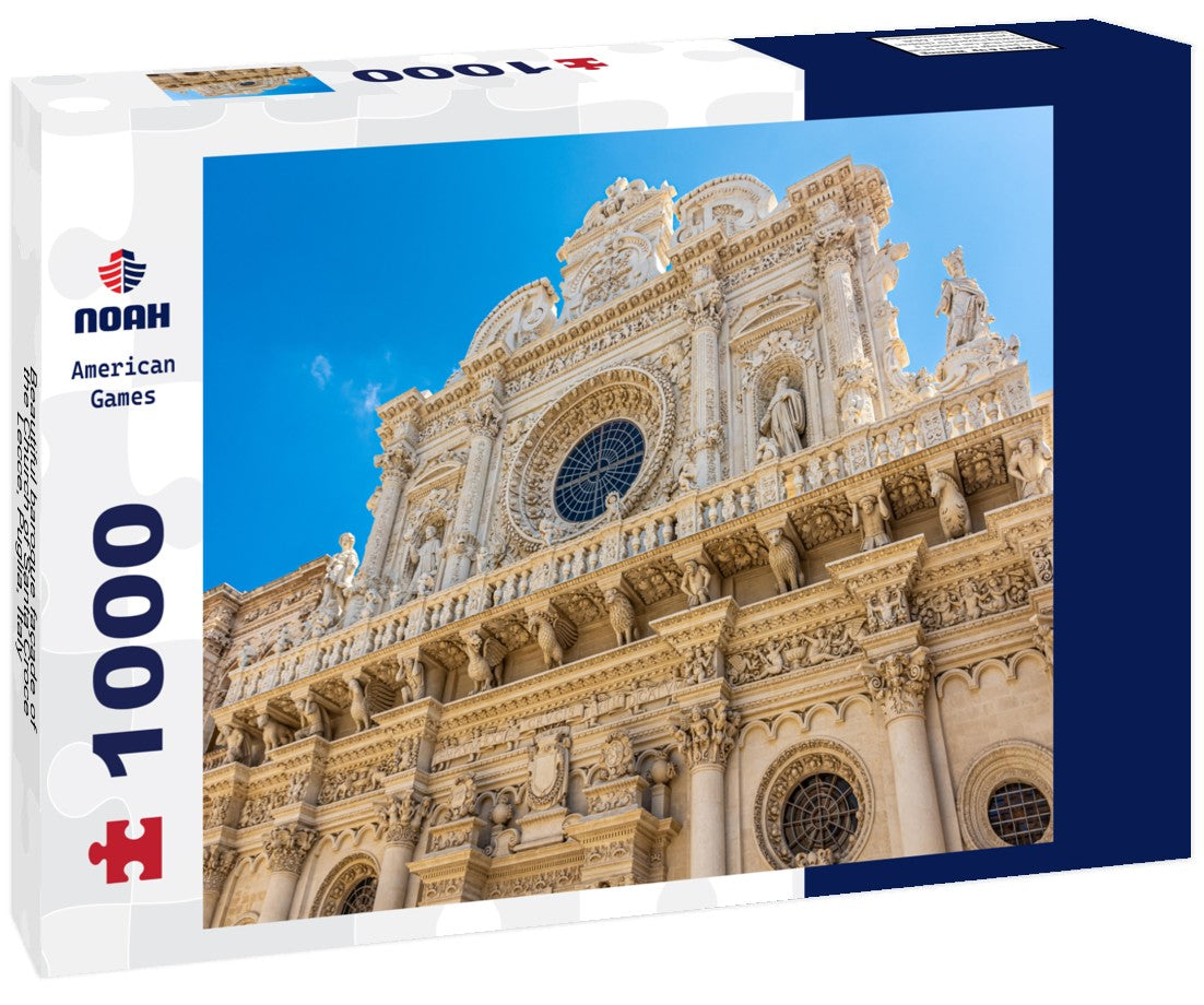 Noah Jigsaw Puzzle Beautiful baroque façade of the Church of Santa Croce, Lecce, Puglia, Italy 1000 pieces