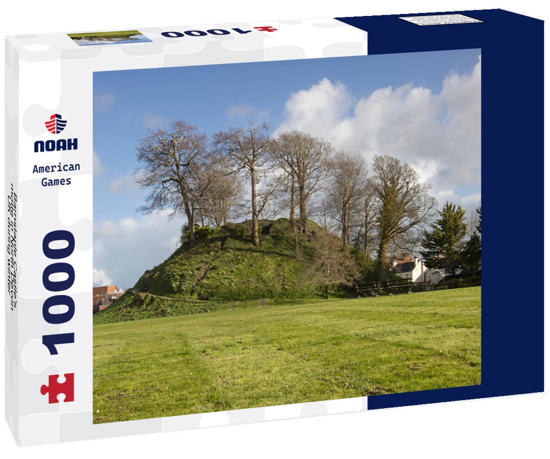 Noah Jigsaw Puzzle Barnstaple Castle's motte in North Devon, UK during winter 1000 pieces