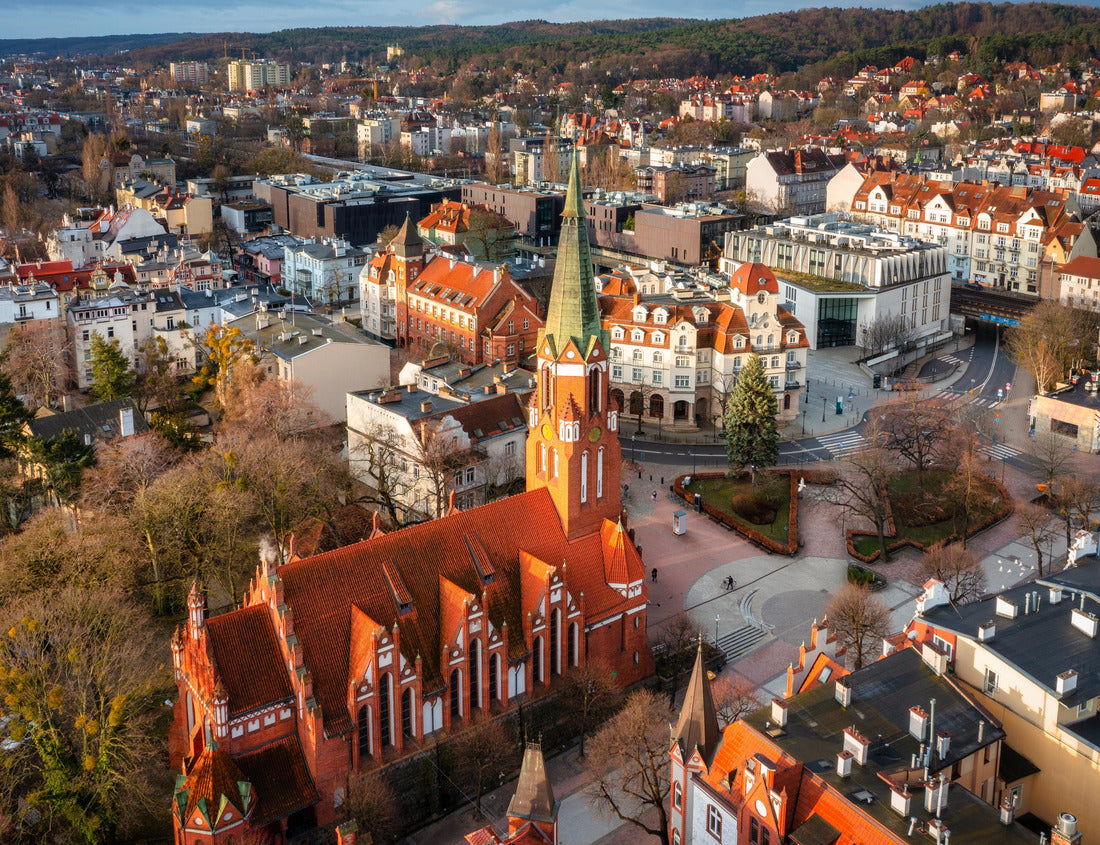 Noah Jigsaw Puzzle Aerial landscape of Sopot city at the Baltic Sea at sunrise, Poland 1000 pieces