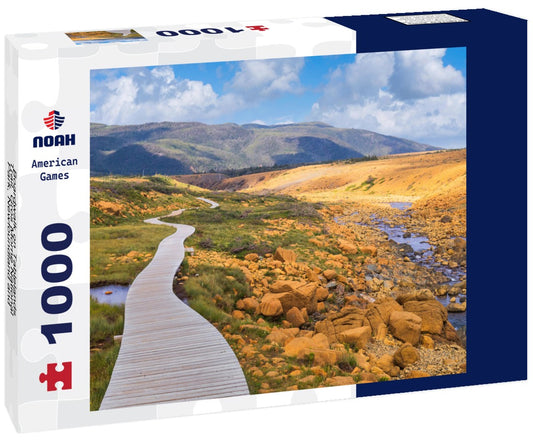 Noah Jigsaw Puzzle Boardwalk on Tablelands Trail, Gros Morne National Park, Newfoundland and Labrador, Canada 1000 pieces