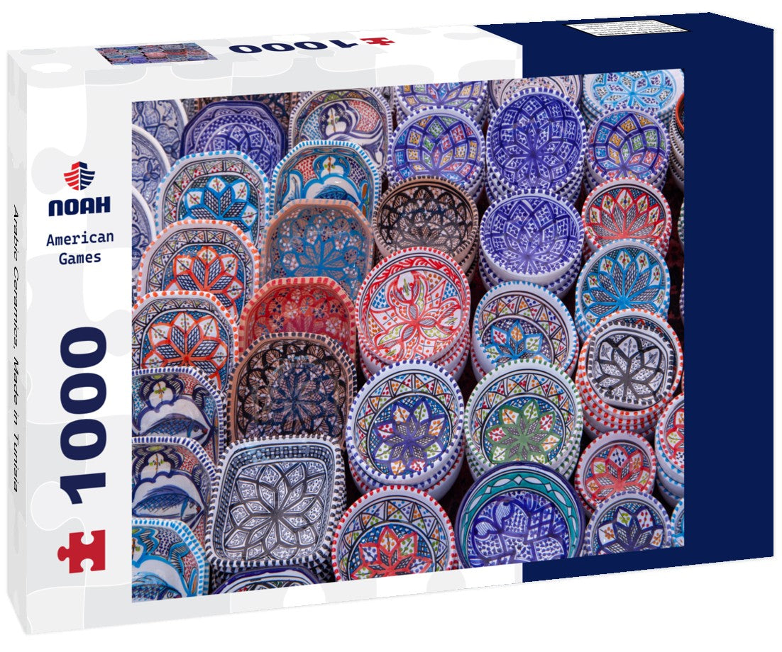 Noah Jigsaw Puzzle Arabic Ceramics, Made in Tunisia 1000 pieces