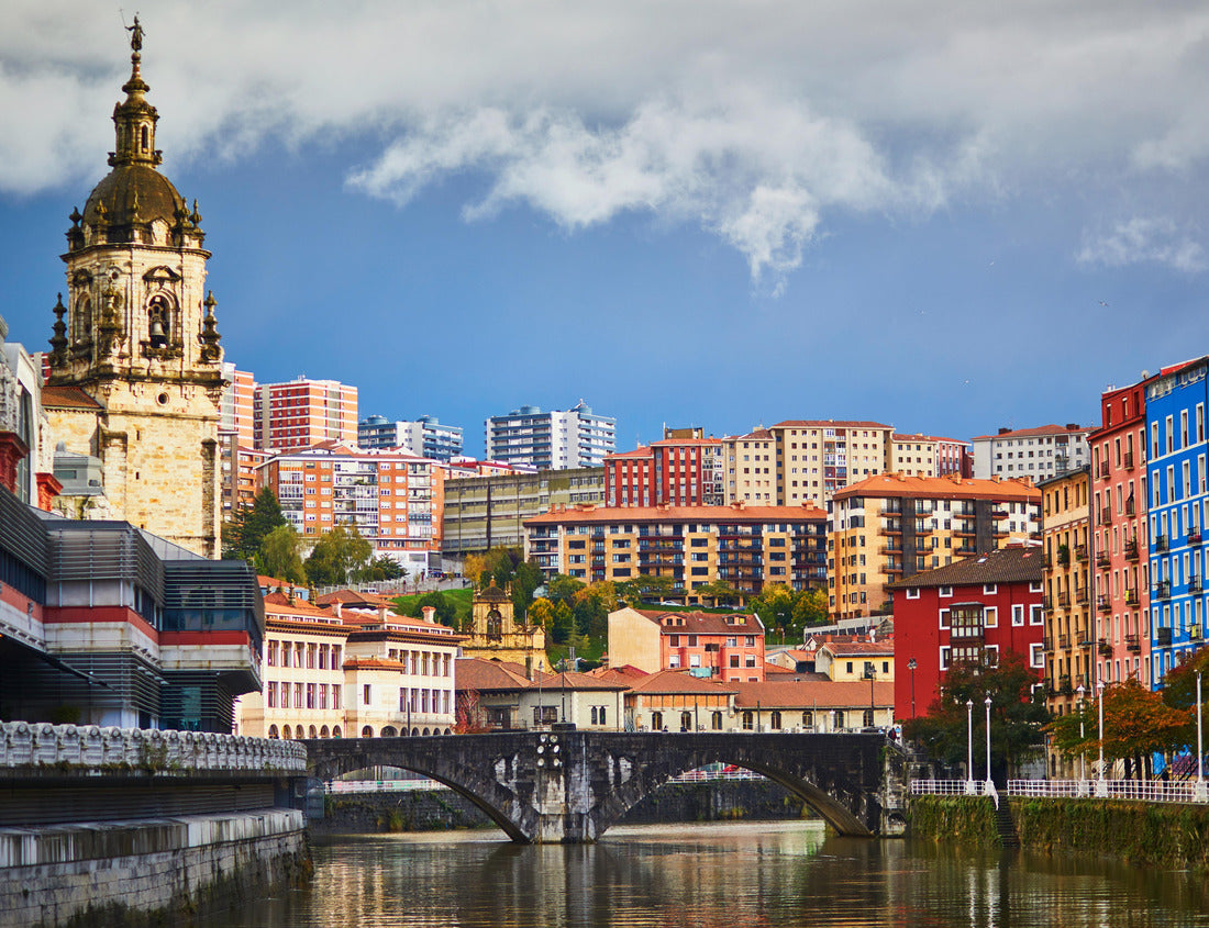 Noah Jigsaw Puzzle Colorful buildings on a street of Bilbao, Basque Country, Spain 1000 pieces