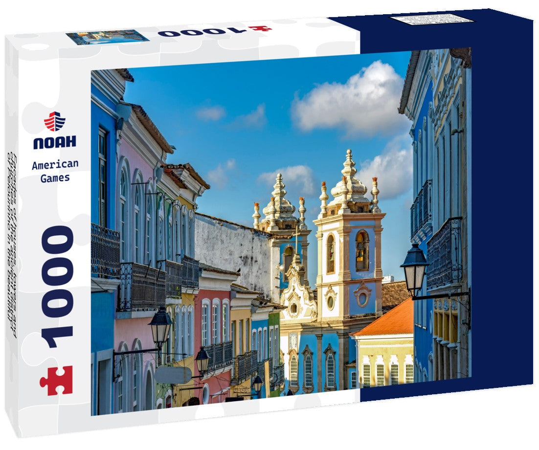 Noah Jigsaw Puzzle Facades of houses, towers and churches of the ancient district of Pelourinho in the beautiful city of Salvador, Bahia 1000 pieces