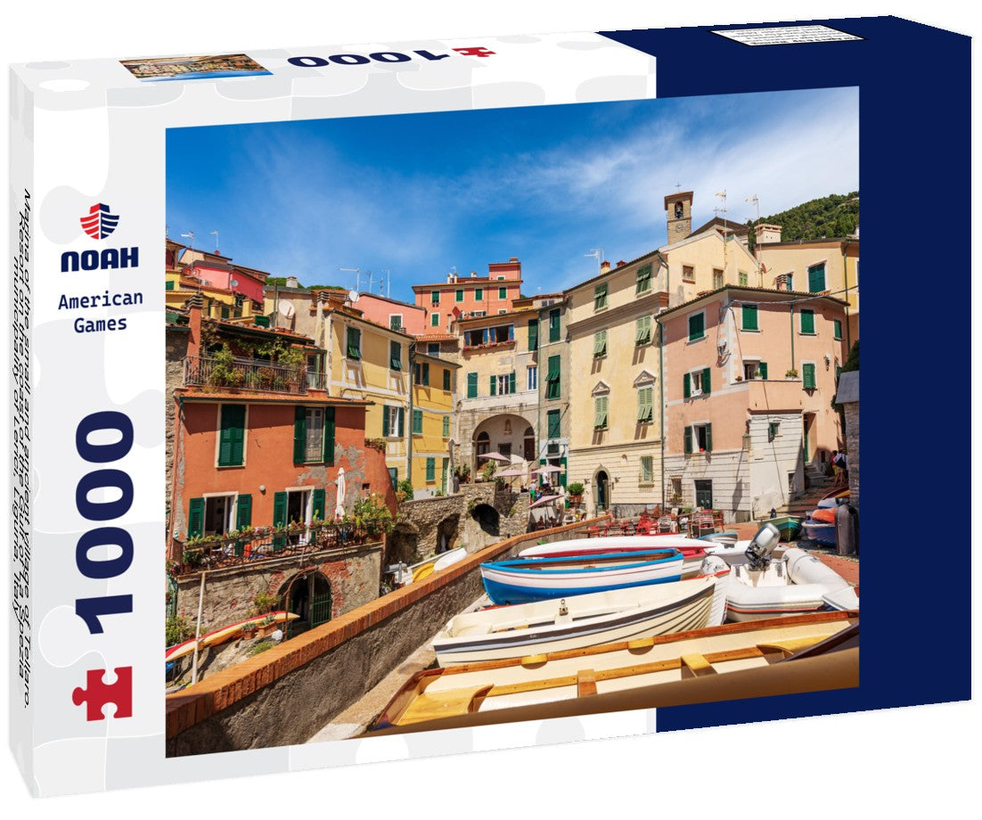 Noah Jigsaw Puzzle Marina of the small and ancient village of Tellaro. Resort on the coast of the Gulf of La Spezia, municipality of Lerici, Liguria, Italy 1000 pieces